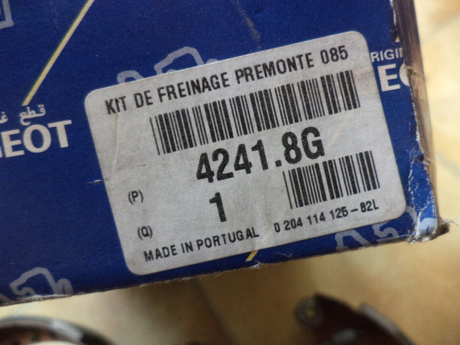 n°pb55 kit frein ar peugeot 106 bendix 42418g neuf DPA86
