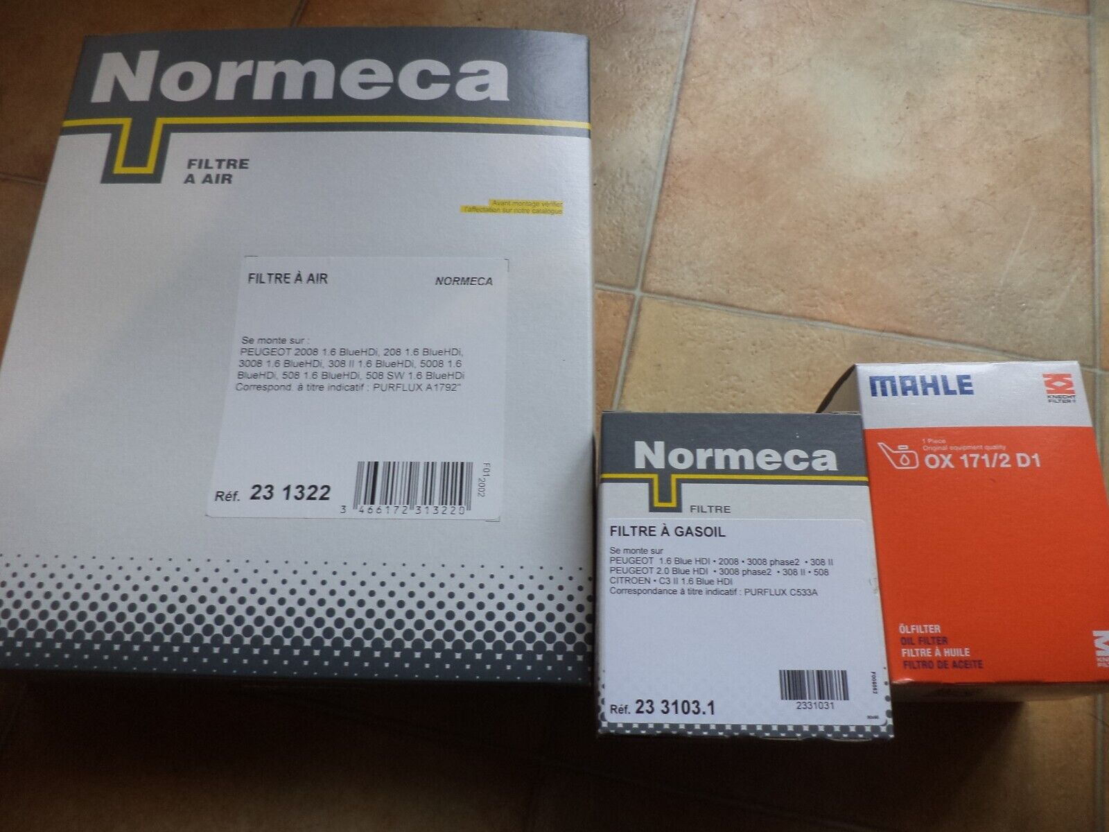 n°pb119 kit filtration 1.6 blue hdi c3 c4 ds3 ds4 ds5 239248 DPA86