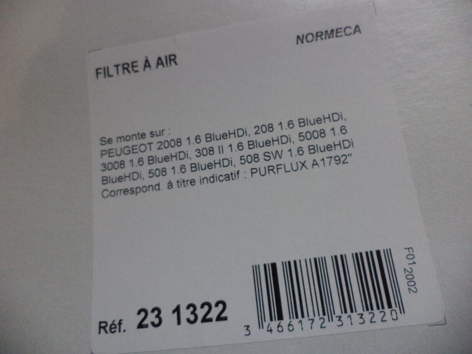 n°pb119 kit filtration 1.6 blue hdi c3 c4 ds3 ds4 ds5 239248 DPA86