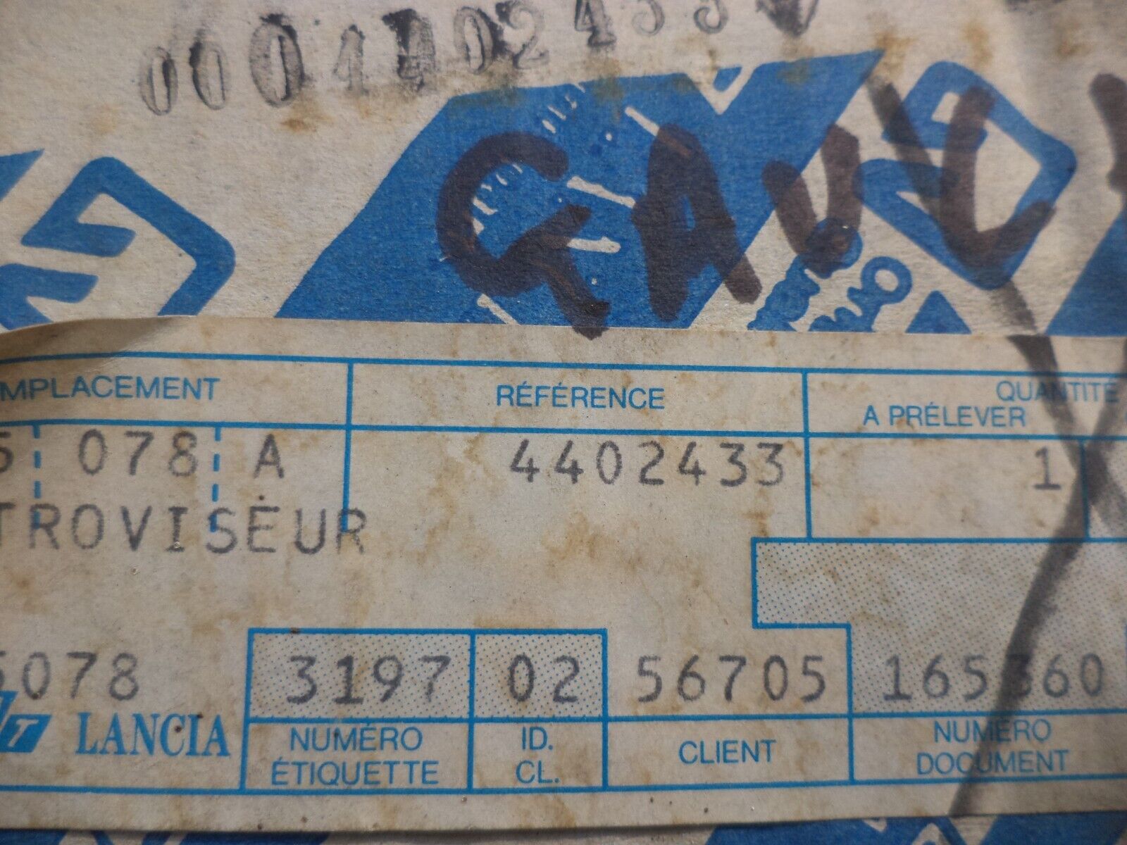 n°fc53 retroviseur avg fiat fiorino 4402433 neuf DPA86