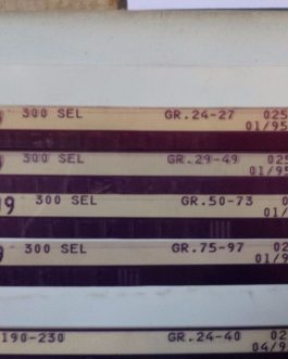 n°e582 lot 4 microfiche mercedes w109 300sel