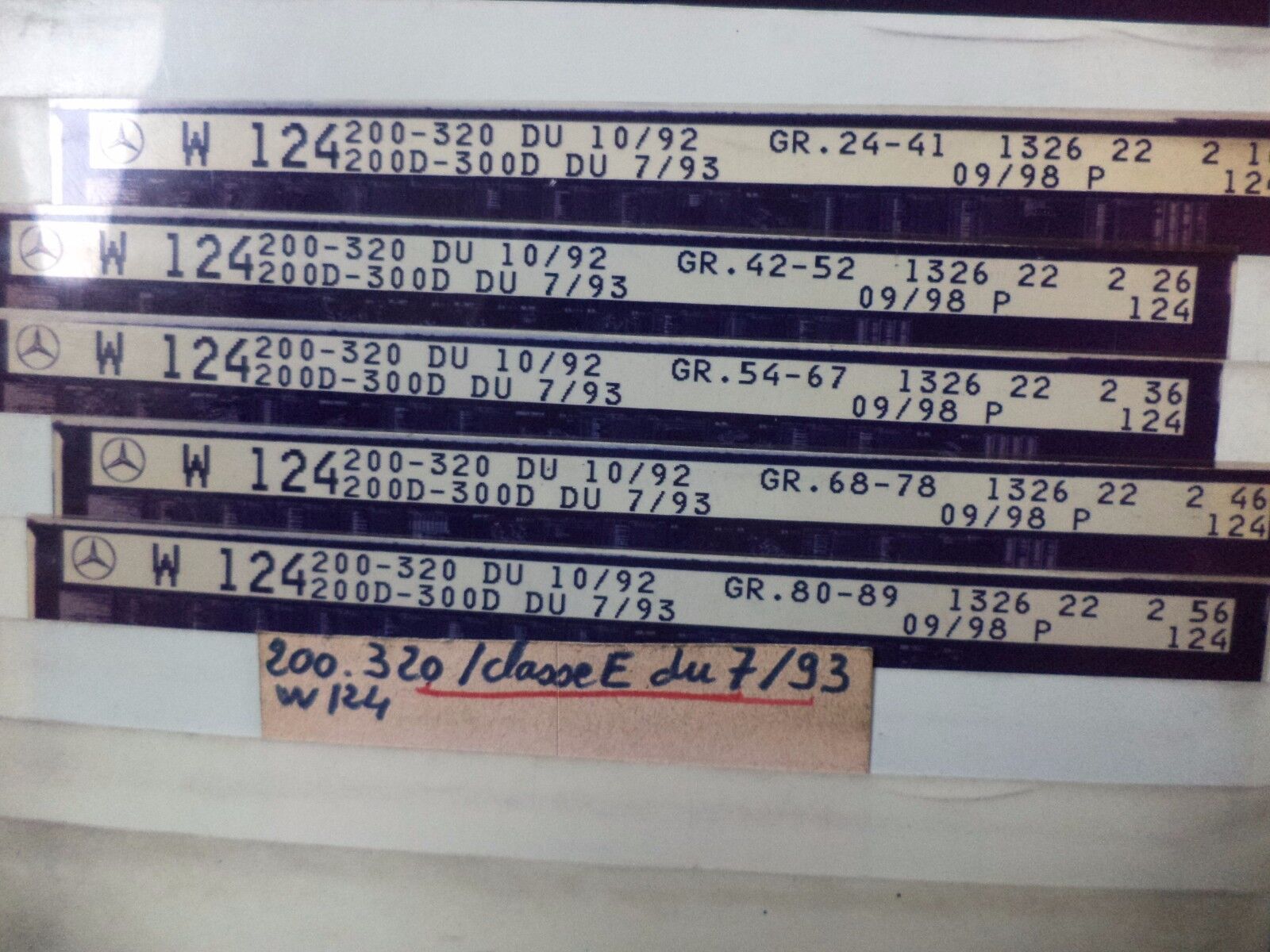 n°e283 commande accelerateur mercedes w123 1233003215 neuve DPA86