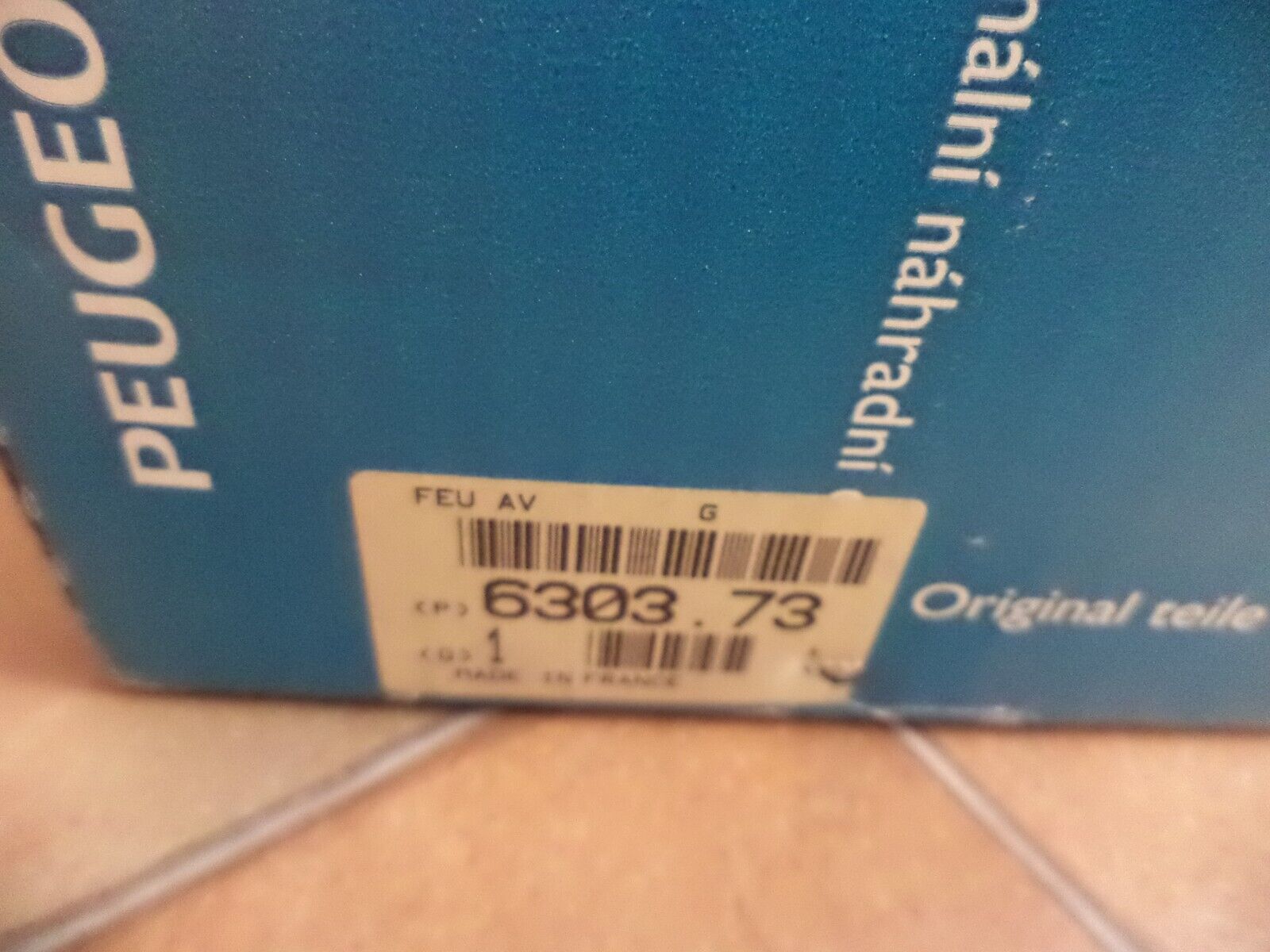 n°pb4 clignotant avg peugeot 806 expert 630373 neuf DPA86