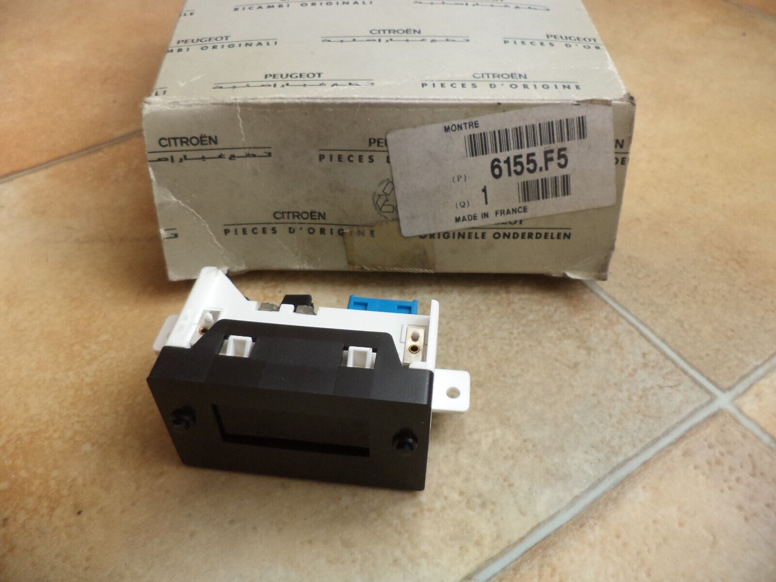n°pb5 pendule horloge peugeot 806 evasion 6155f5 neuve DPA86