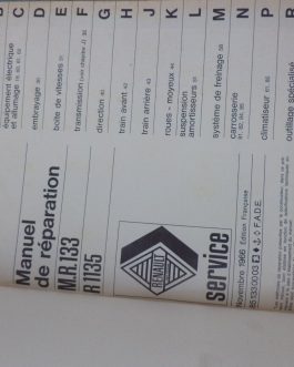 n°rt7 catalogue MR133 renault R8 DPA86