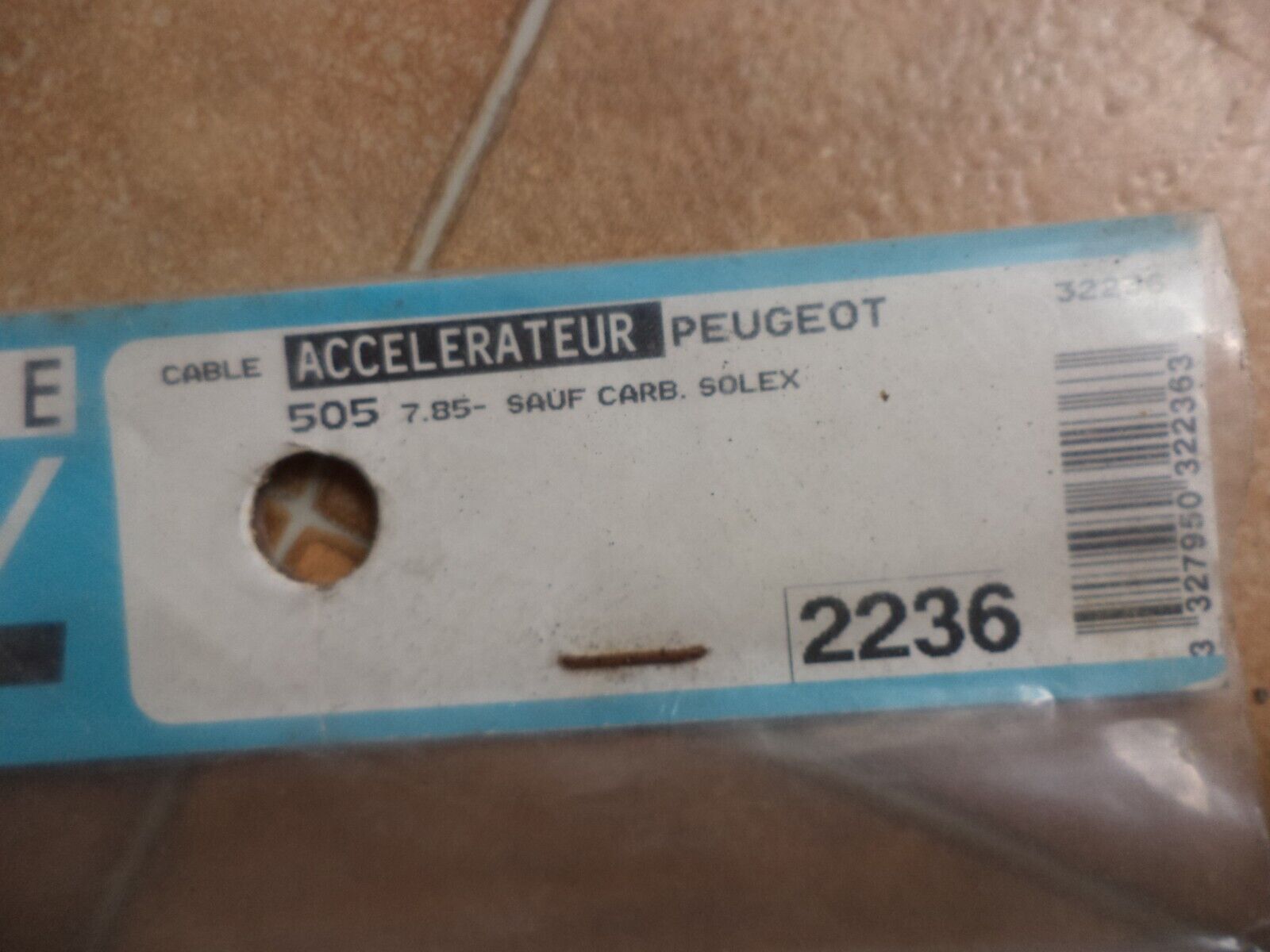 n°pb179 cable accelerateur peugeot 505 2236 lecoy neuf DPA86