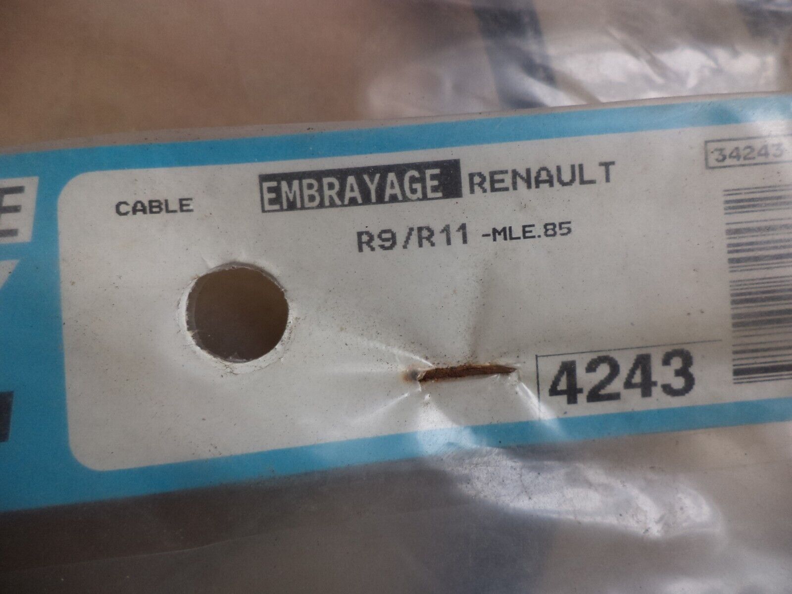 n°pb186 cable embrayage renault r9 r11 4243 lecoy neuf DPA86