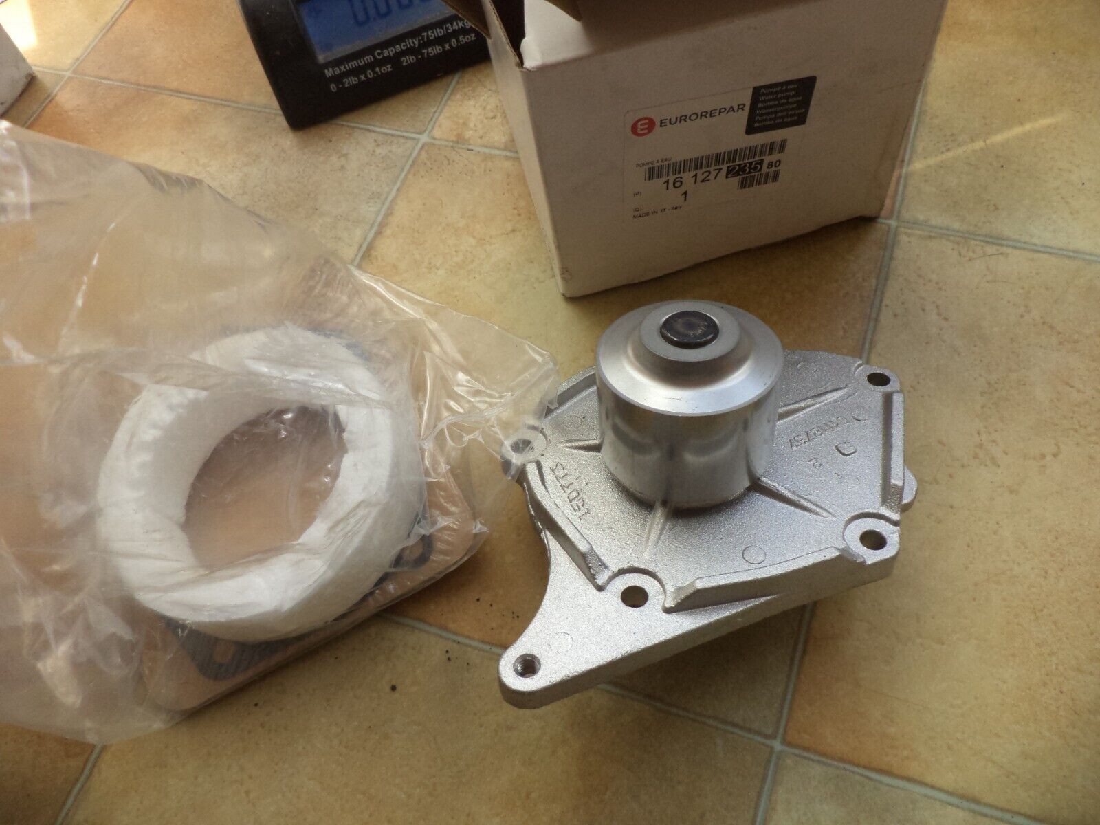 n°pb75 pompe eau renault twingo 1.5 dci 1612723580 neuve DPA86