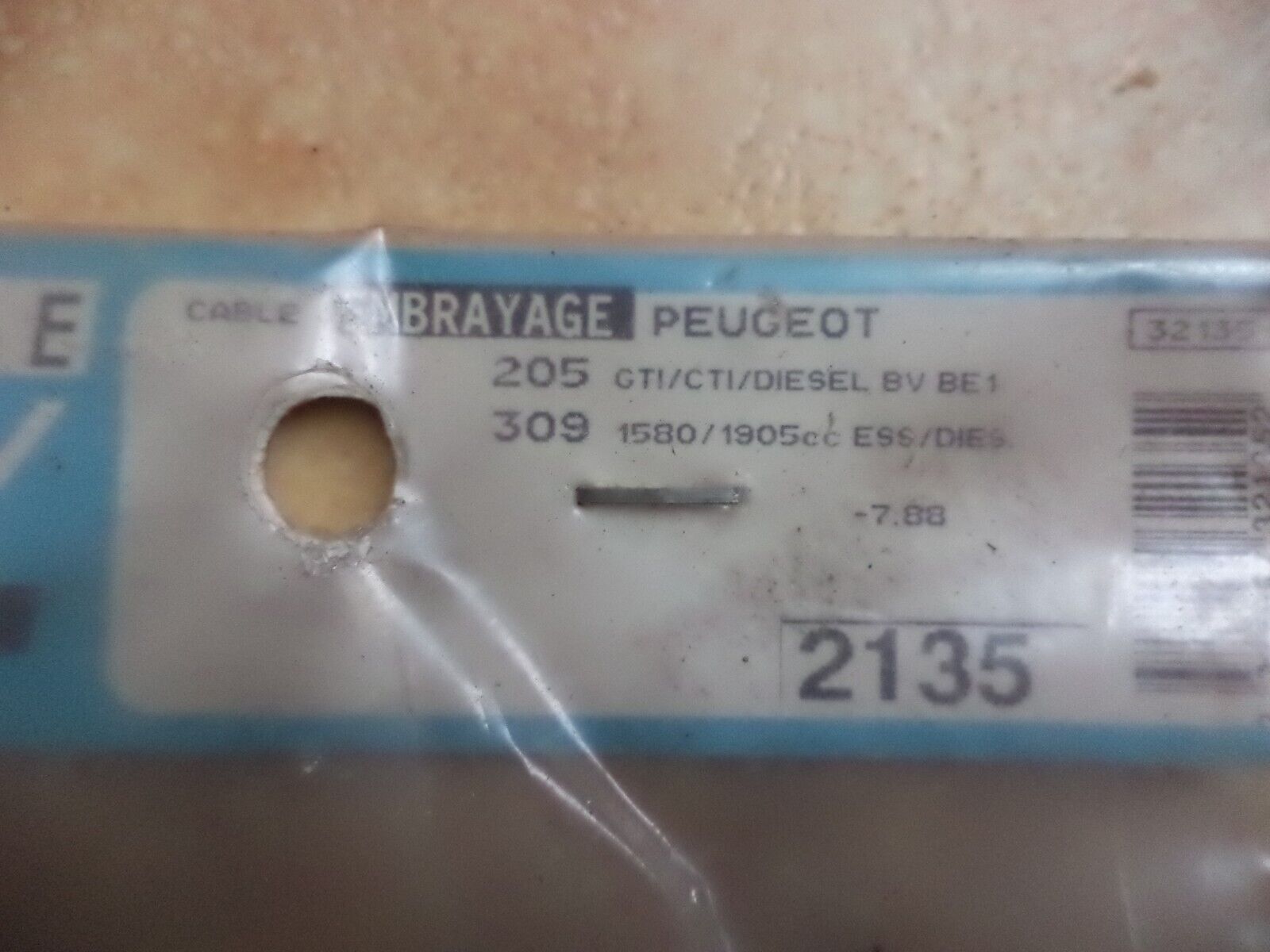 n°pb185 cable embrayage peugeot 205 309 2135 lecoy neuf DPA86