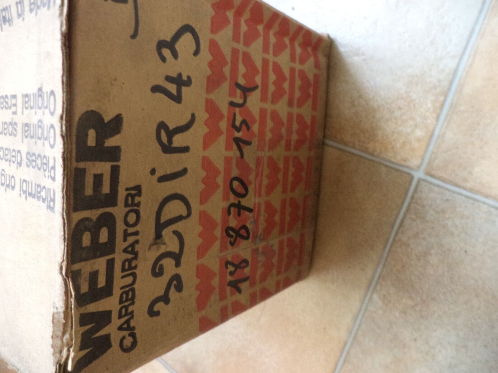 carburateur weber 32DIR43 renault R16 18870154 neuf n°1pm18 DPA86