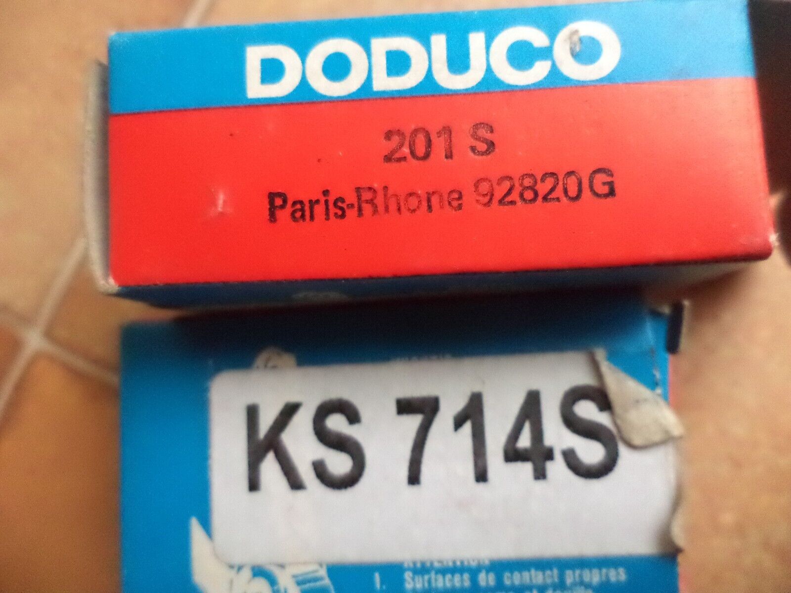 n°ce246 lot 3 jeu contact allumage visa 104 r14 KS714S 92820G neuf DPA86