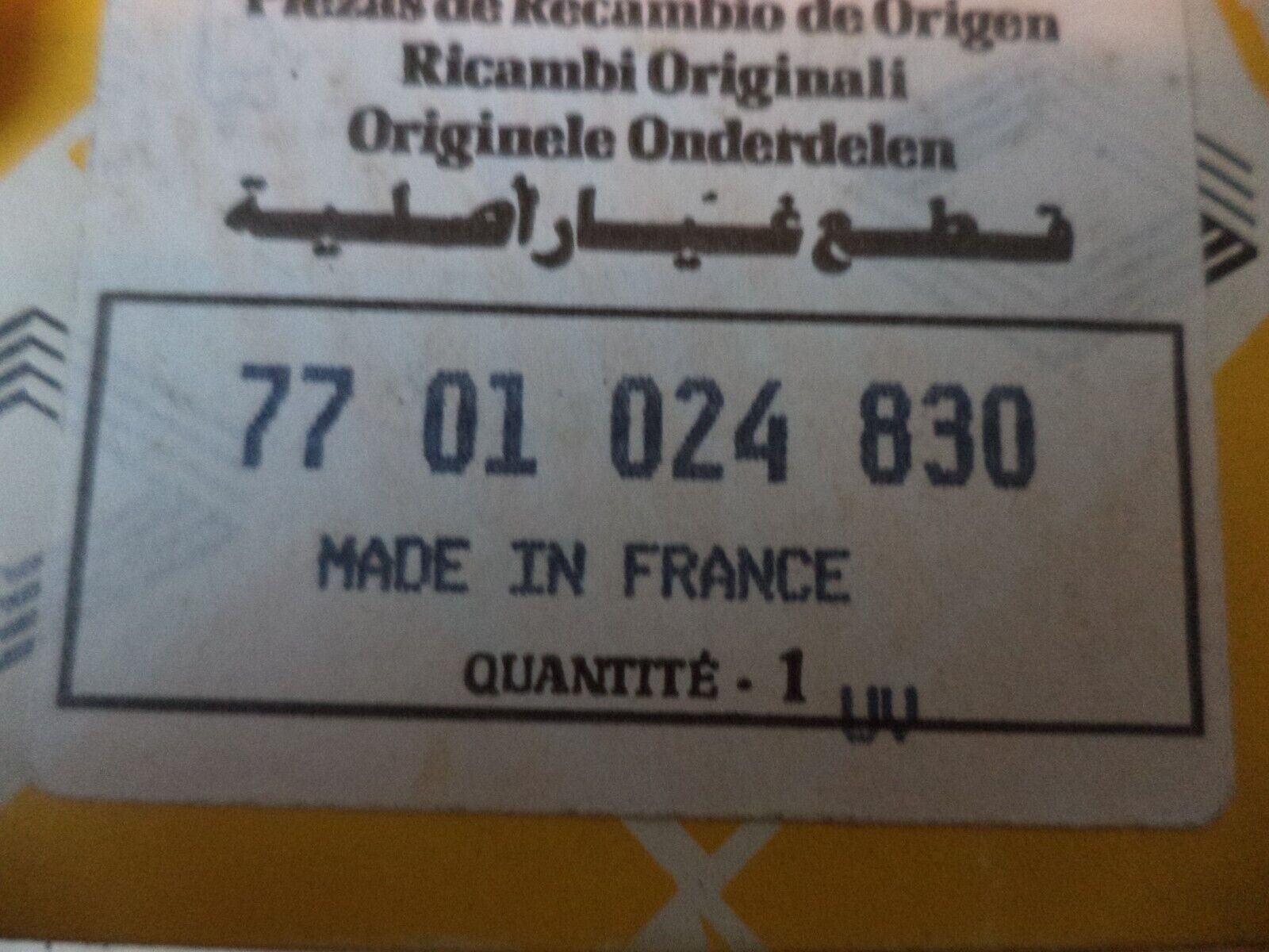 n°c19 jauge temperature renault r5 ts tx alpine 7701024830 neuve DPA86