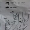 n°j7 bavette arriere peugeot 106 xsi 205 806 expert 9603g1 neuve DPA86
