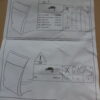 n°j9 bavette arriere peugeot 106 206 306 307 405 406 605 9603K5 neuve DPA86
