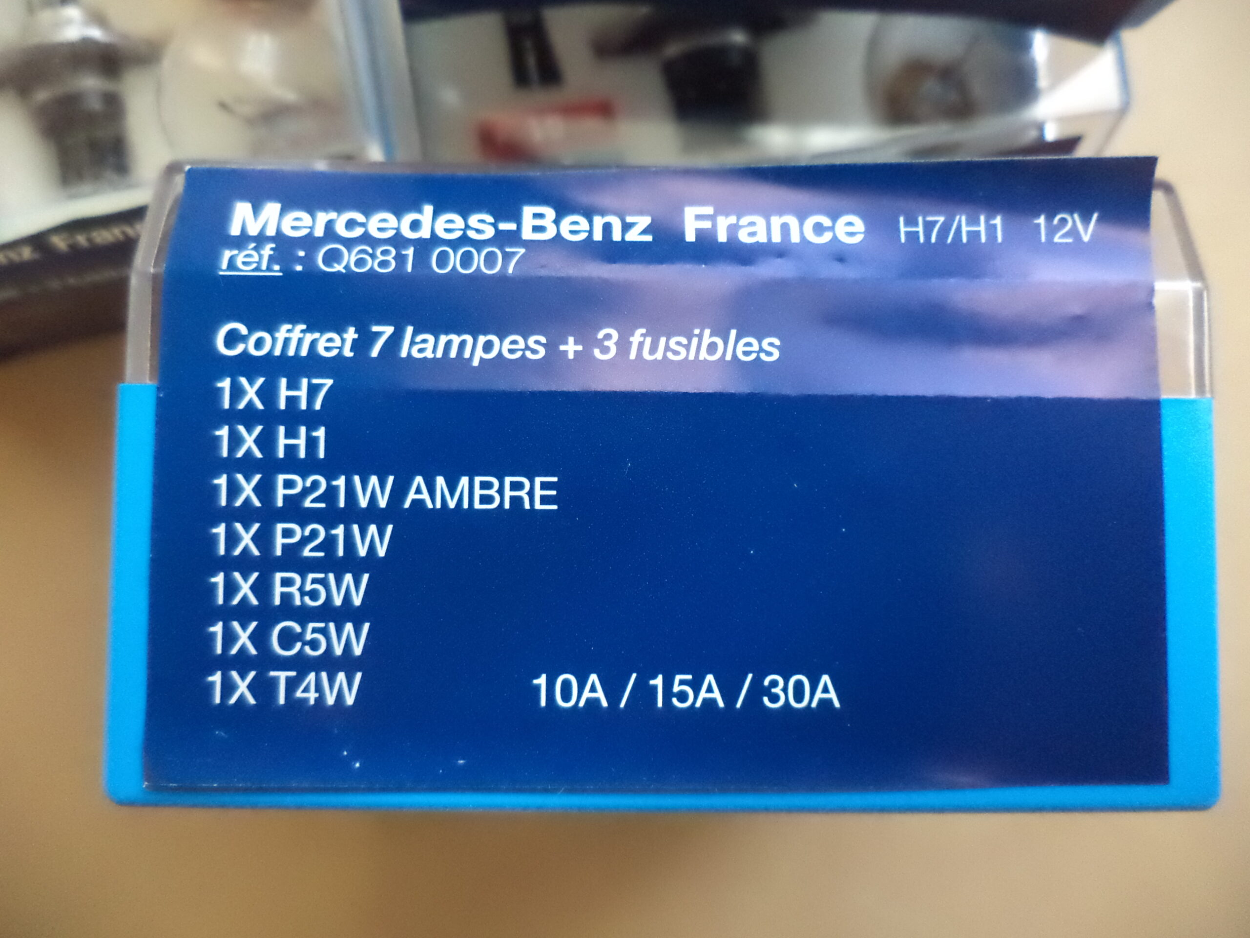 n°he1 lot 4 boites ampoules H1 H7 Q6810007 neuve DPA86