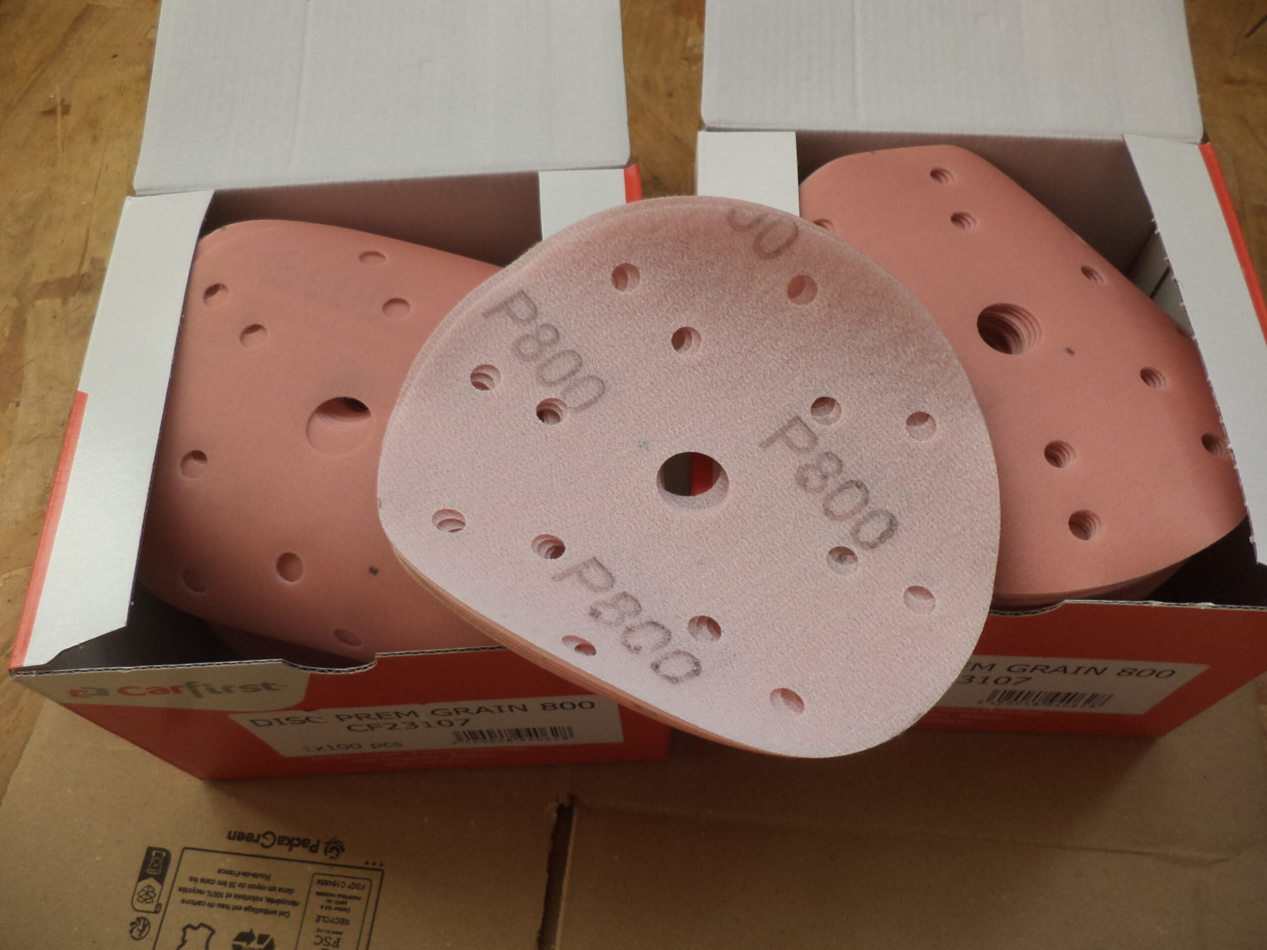 n°4ce3 2 x paquets 100 disques ponçage auto agrippant P800 cf23107 neuf DPA86