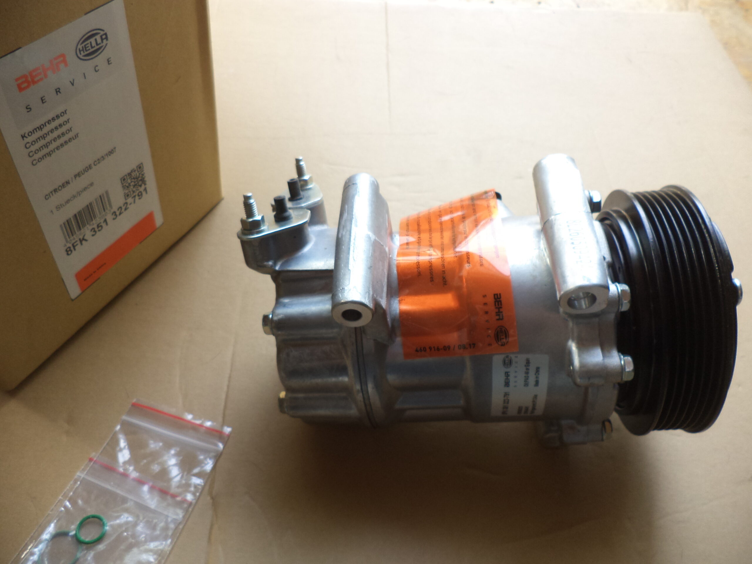n°he10 compresseur climatisation citroen c2 c3 nemo 1007 bipper 8fk351322791 neuf DPA86