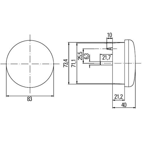 n°he127 feu led 83mm 24V 2sb959010941 2sb959010301 neuf DPA86