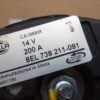 n°he14 alternateur mercedes classe C E CLK CLC 8el738211091 hella E.S DPA86