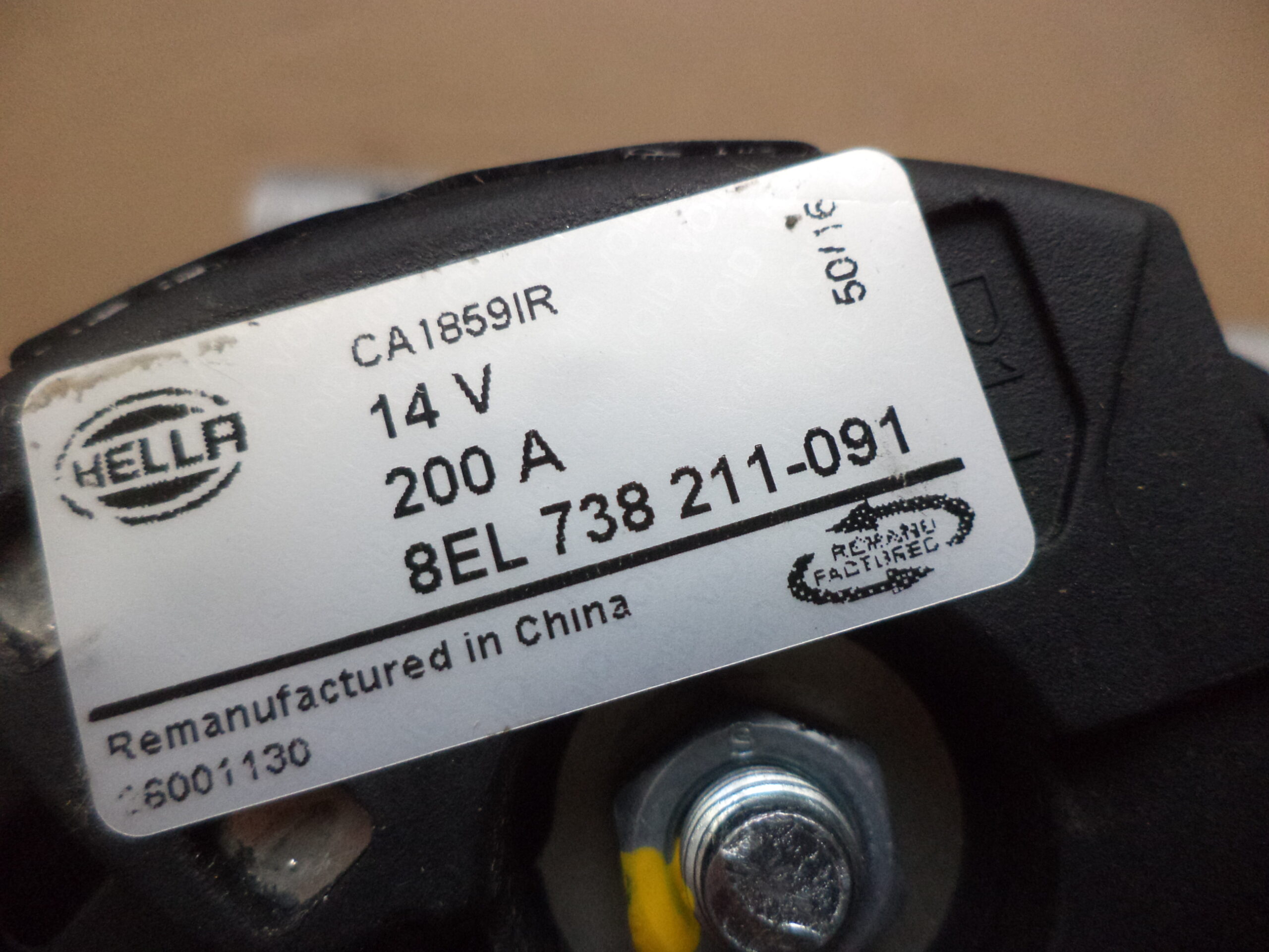 n°he14 alternateur mercedes classe C E CLK CLC 8el738211091 hella E.S DPA86