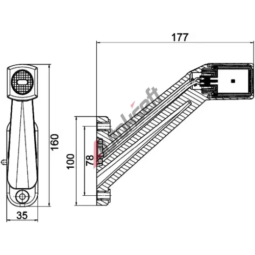 n°he141 feu encombrement led 12v 24v droit camion remorque 2xs011744201 neuf DPA86