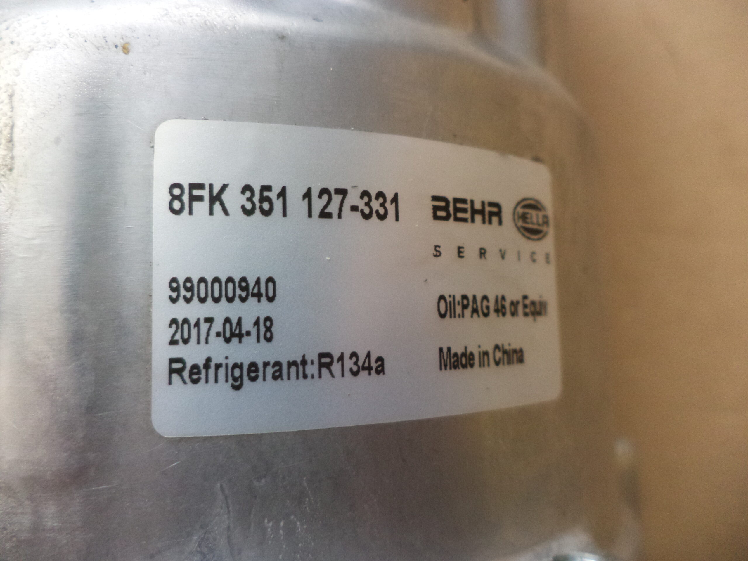 n°he6 compresseur climatisation VW passat polo golf seat 8fk351127331 n°he6 compresseur climatisation VW passat polo golf seat 8fk351127331 DPA86