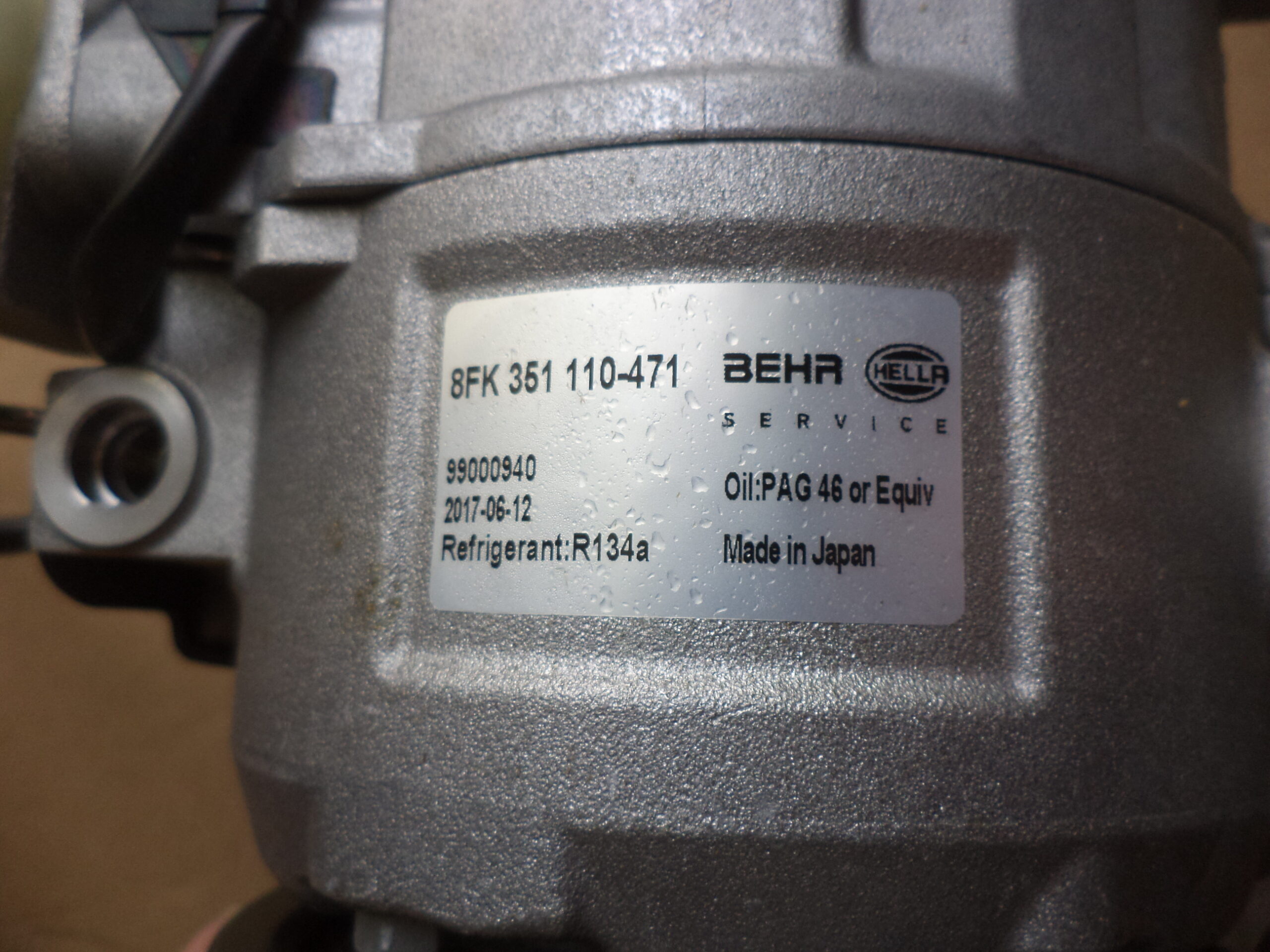 n°he9 compresseur climatisation audi a2 VW polo skoda fabia 8fk351110471 DPA86