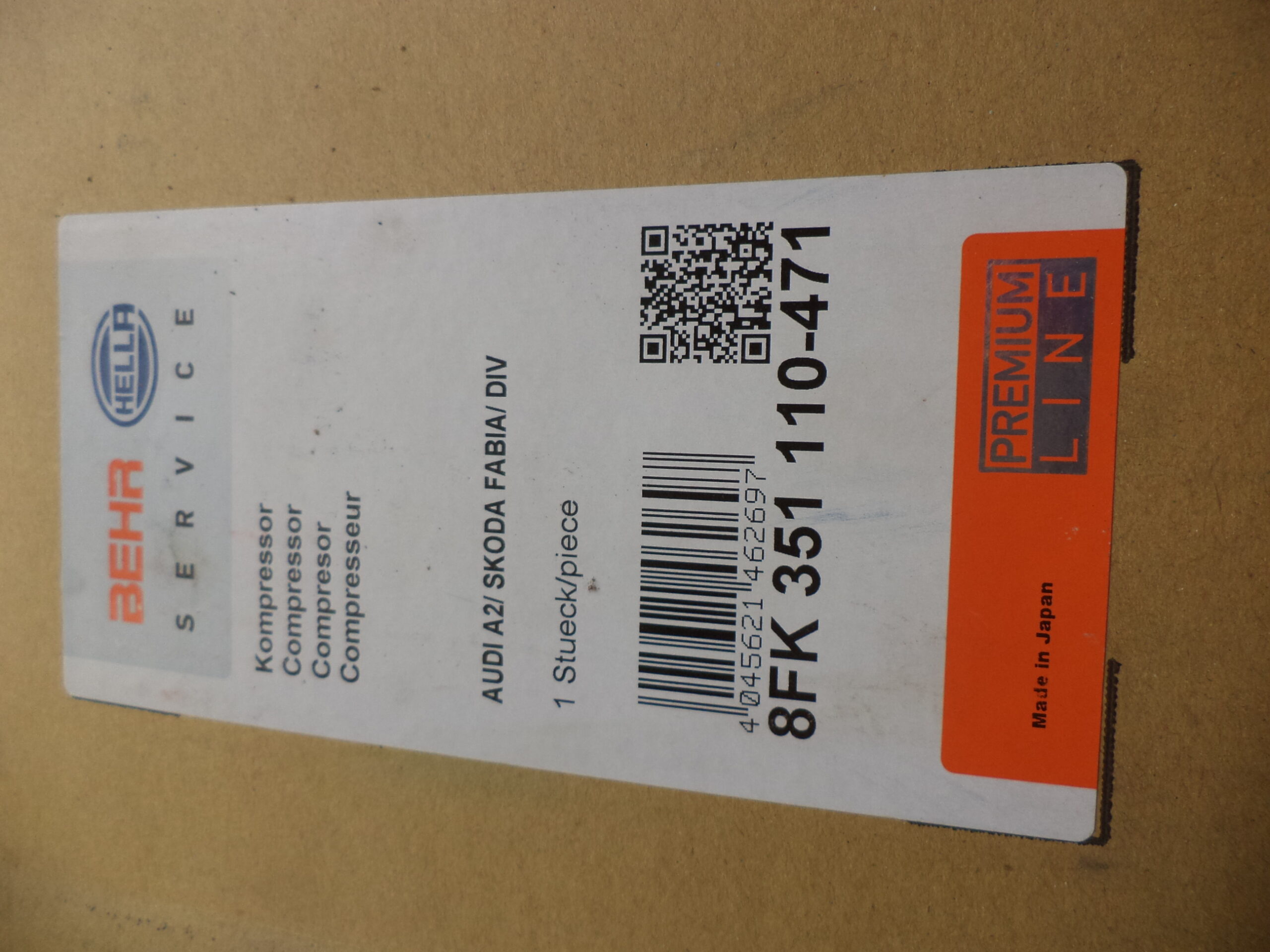 n°he9 compresseur climatisation audi a2 VW polo skoda fabia 8fk351110471 DPA86