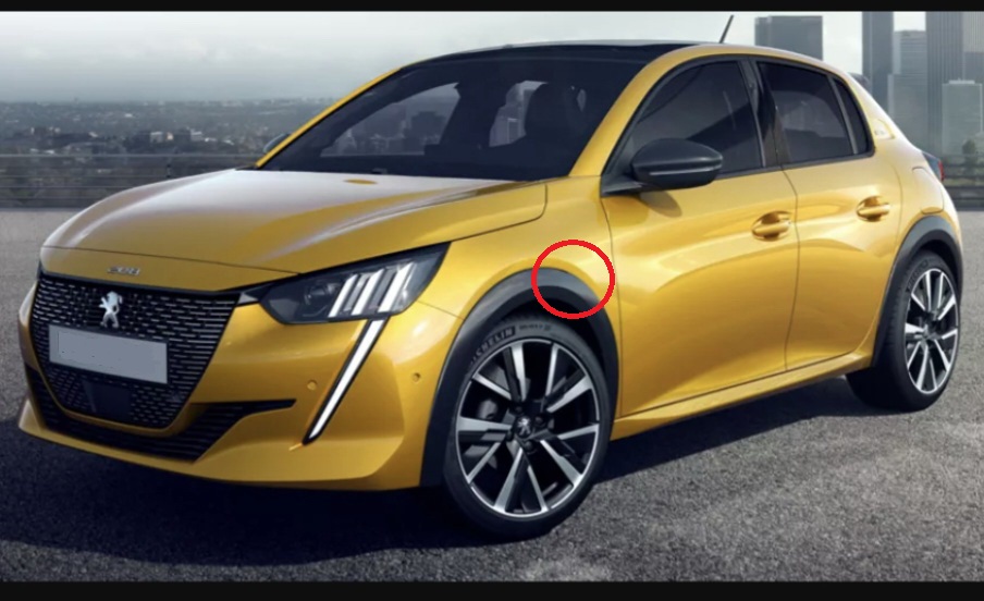 n°j11 jeu bavette arriere peugeot 208 E208 1635053880 neuf DPA86