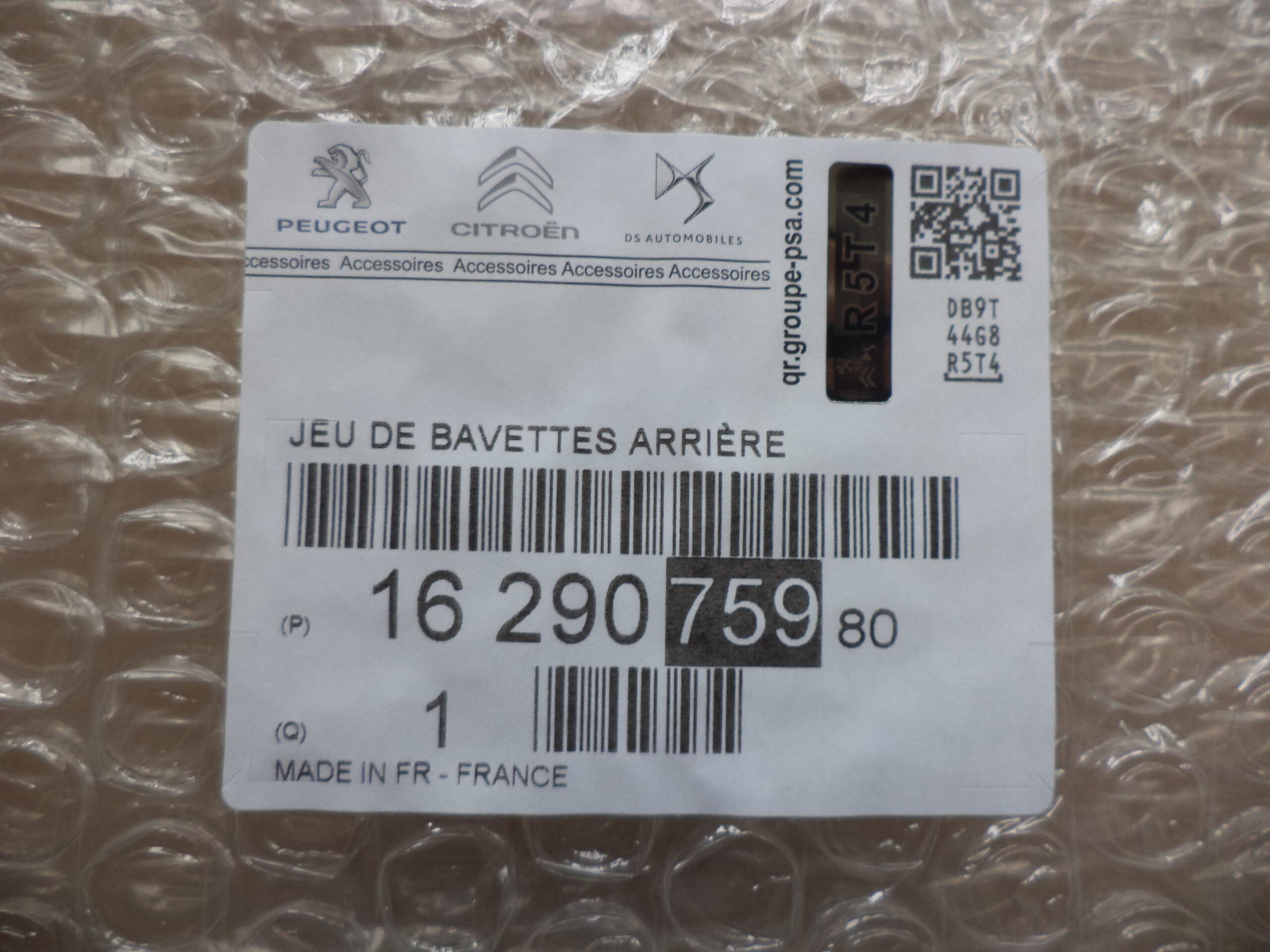n°j17 jeu bavette arriere peugeot rifter 1629075980 neuf DPA86