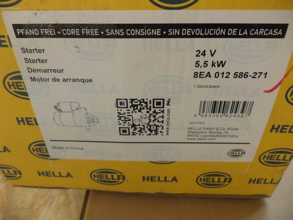 n°he112 demarreur volvo FM poids lourd 8ea012586271 neuf DPA86