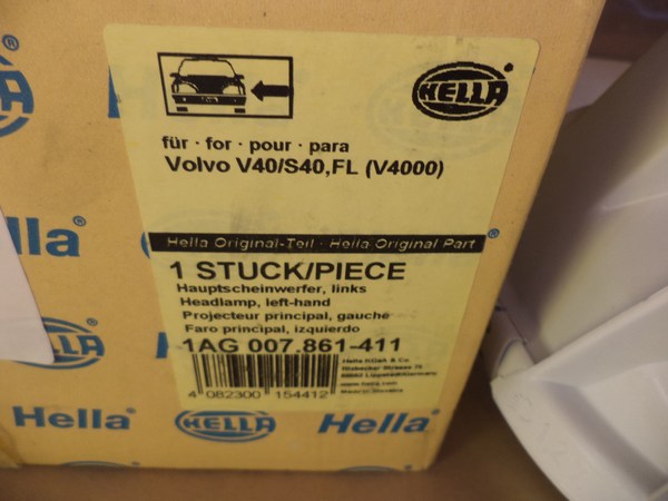 n°he120 phare volvo S40 V40 gauche hella 1ag007861411 neuf n°he120 phare volvo S40 V40 gauche hella 1ag007861411 neuf DPA86