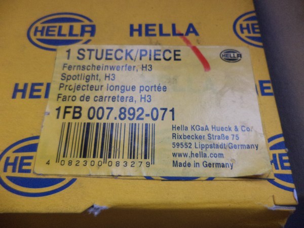 n°h133 lot Projecteurs longue portée 12V hella 1fb007892071 neuf DPA86