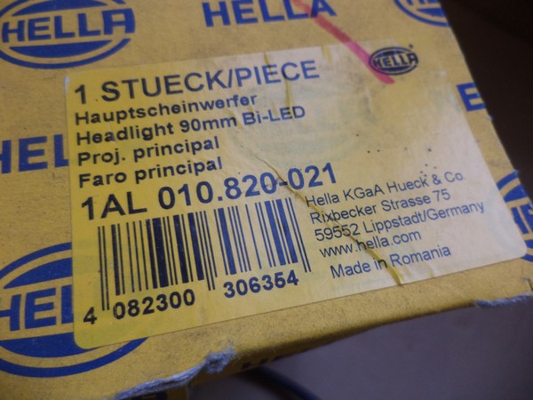 n°he143 phare bi led 90mm camping car poids lourd 1al010820021 neuf DPA86