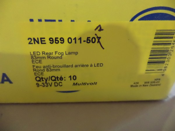 n°he146 feu antibrouillard led 83mm hella 2ne959011501 neuf DPA86