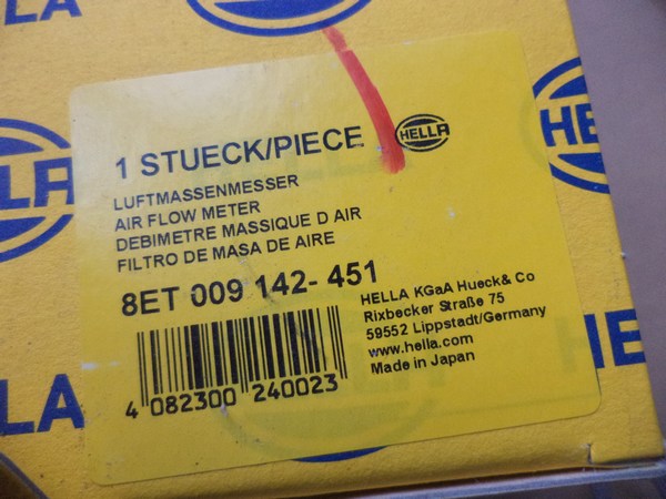 n°he152 debitmetre audi a8 a6 a4 skoda superb 8et009142451 neuf DPA86