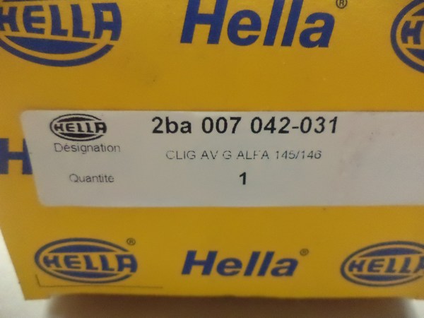n°he28 clignotant alfa romeo 145 146 avant gauche 2ba007042031 neuf DPA86