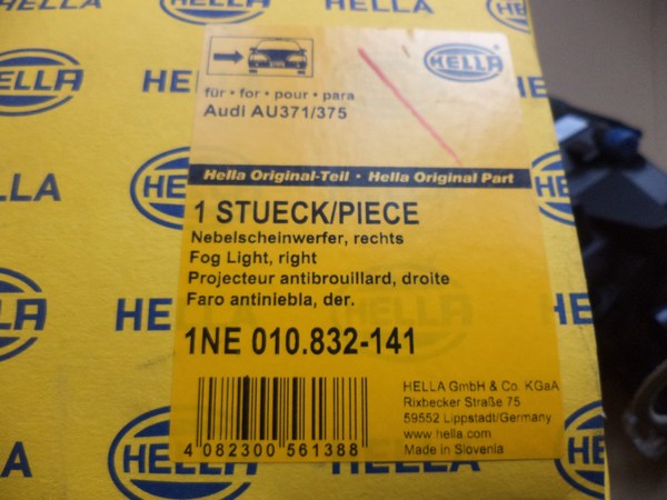 n°he37 antibrouillard audi A3 avant droit 1ne010832141 neuf DPA86