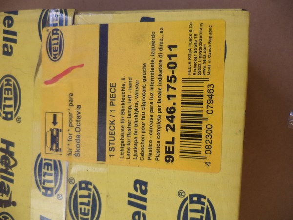 n°he52 clignotant skoda octavia avant gauche 9el246175011 neuf DPA86