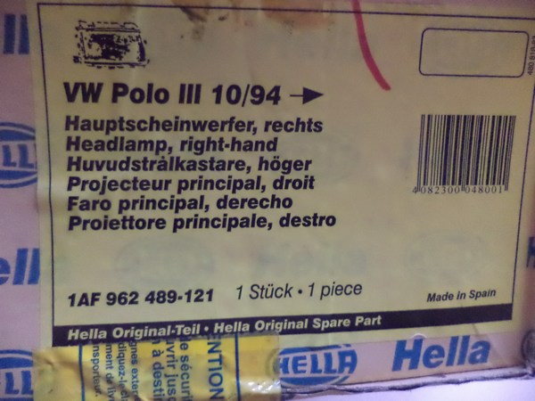 n°he67 phare VW polo 3 6N1 droit 1af962489121 neuf DPA86