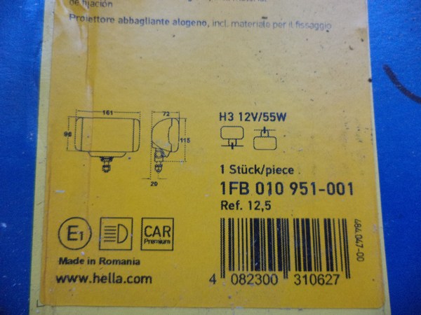 n°he85 lot 2 longue portée comet FF450 hella 1fb010951001 neuf DPA86