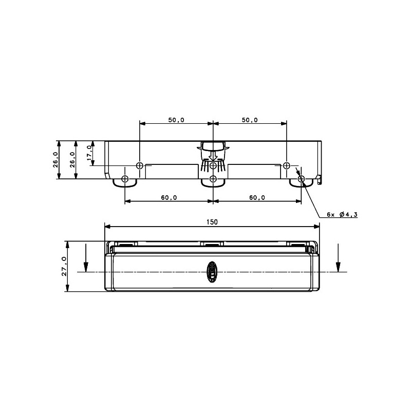 n°he181 x2 Feux de jour 24v LED Poids lourd 2pt980970881 hella neuf DPA86