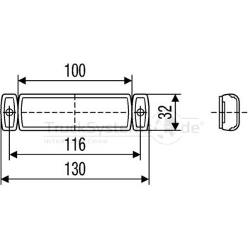 n°he184 feu position arriere LED 12V rouge 2tm008645921 hella neuf DPA86