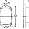 n°he220 2 x enjoliveur alu clignotant hella 8xs113389001 neuf DPA86