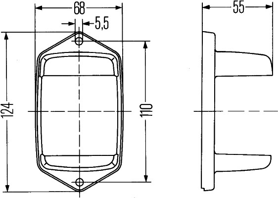 n°he220 2 x enjoliveur alu clignotant hella 8xs113389001 neuf DPA86