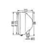 n°he240 longue portée 186mm hella 1a7003099011 24414 neuf DPA86