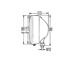 n°he240 longue portée 186mm hella 1a7003099011 24414 neuf DPA86
