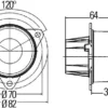 n°he241 clignotant arriere led 12v 55mm caravane camping car remorque 2ba011172031 hella DPA86