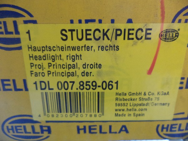 n°he159 phare mercedes evobus droit 1dl007859061 neuf DPA86
