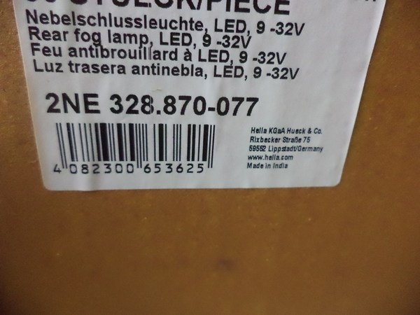 n°he194 antibrouillard LED Valuefit 4 139 mm hella 2ne328870077 neuf DPA86